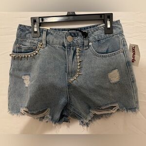 Spikes & Studs Jean Shorts (ban•jara)